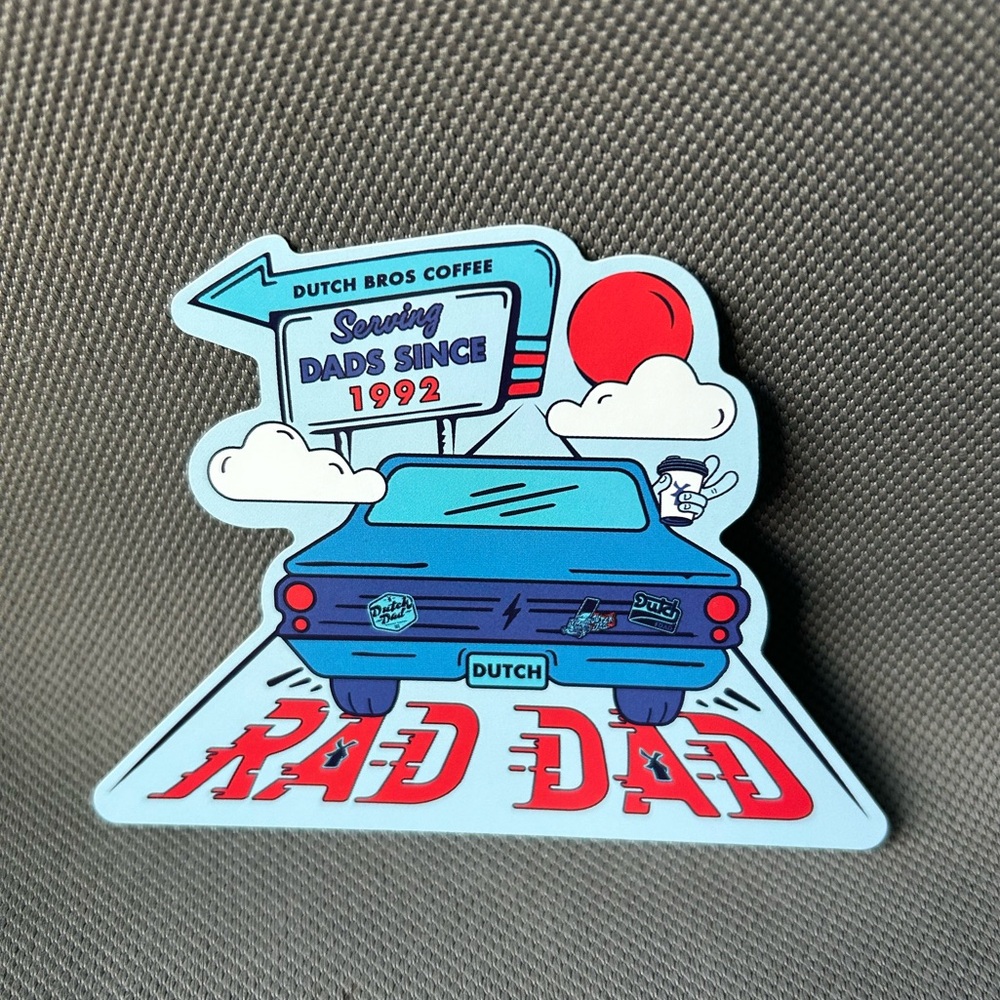 2024 Dutch Bros Fathers Day Sticker